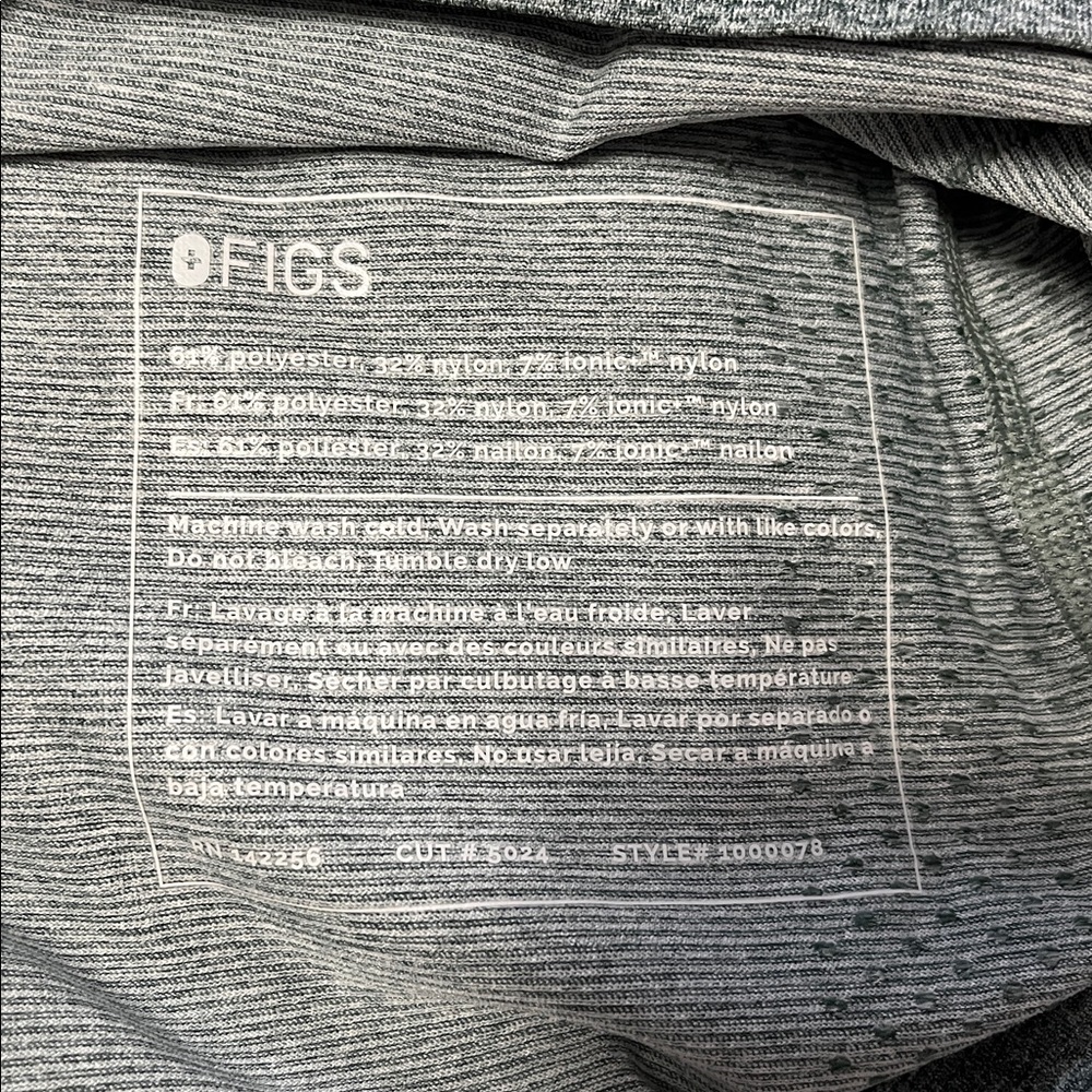 Figs green/Gray Women's Long Sleeve Top - Picture 3 of 4